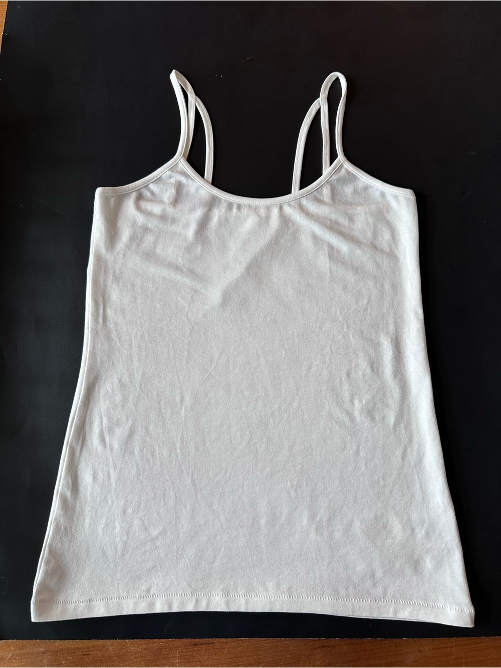 MARGARET O’LEARY womens S Camisole Tank Top Organic Pima COTTON stretch WHITE